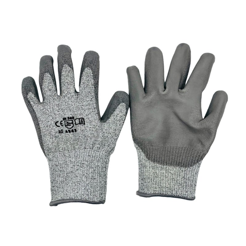 GUANTE RECUBIERTO DE POLIURETANO ANTICORTE HPPE N5-8MD